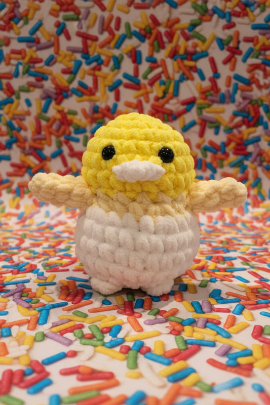 Handmade Penguin Plushie LEMON MERINGUE CUPCAKE