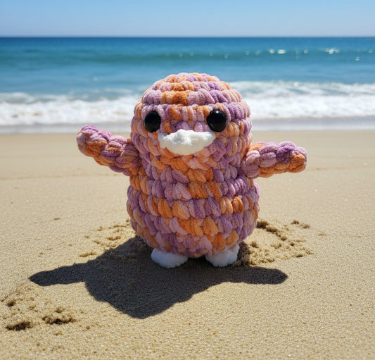 Handmade Plushie Penguin CHUBBY BABY APRICOT