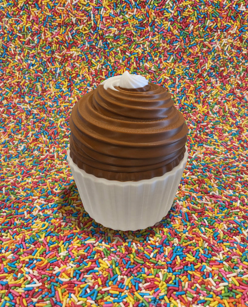 Medium size Cupcake Containers WHITE CHOC