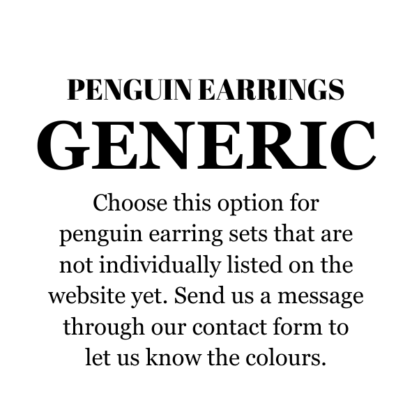 Cutie Pie Penguin Earrings GENERIC