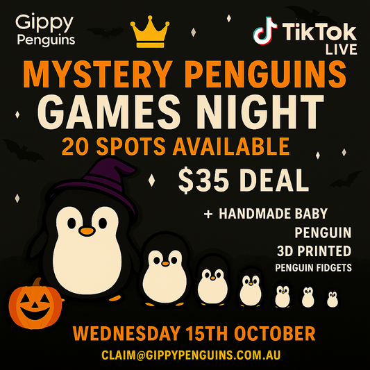 MYSTERY PENGUINS GAMES NIGHT - HALLOWEEN THEME BOX 20