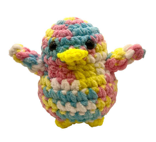 Handmade Penguin Plushie PINK UNICORN