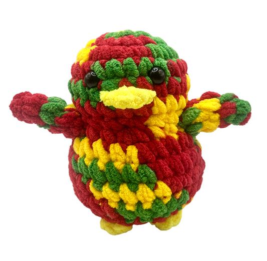 Handmade Penguin Plushie REDSKIN
