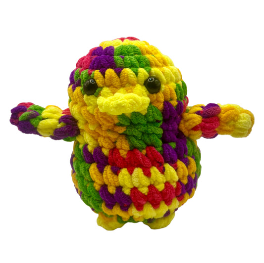 Handmade Penguin Plushie MARDI GRAS