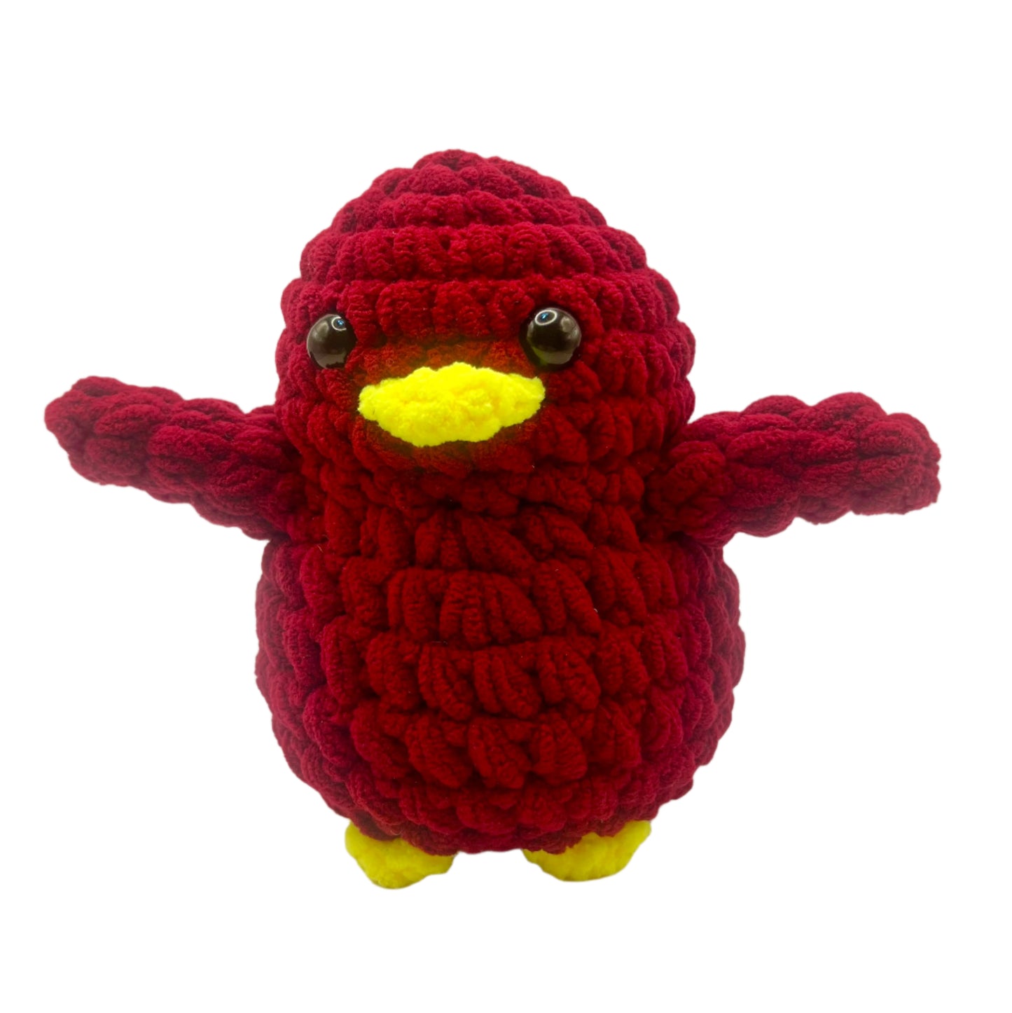 Handmade Penguin Plushie RED