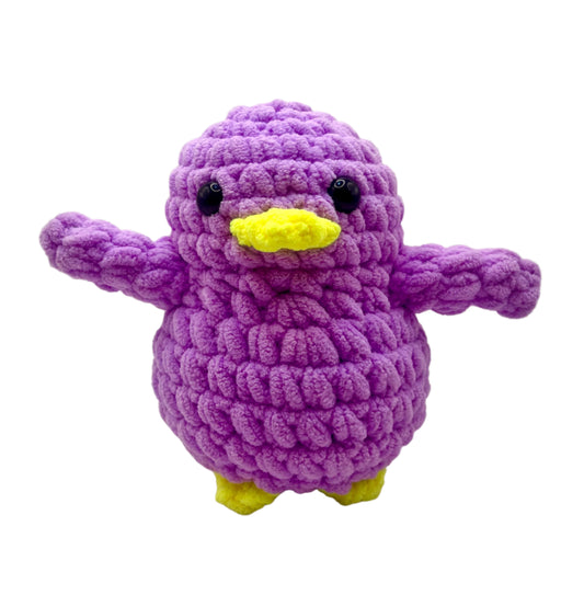 Handmade Penguin Plushie PURPLE