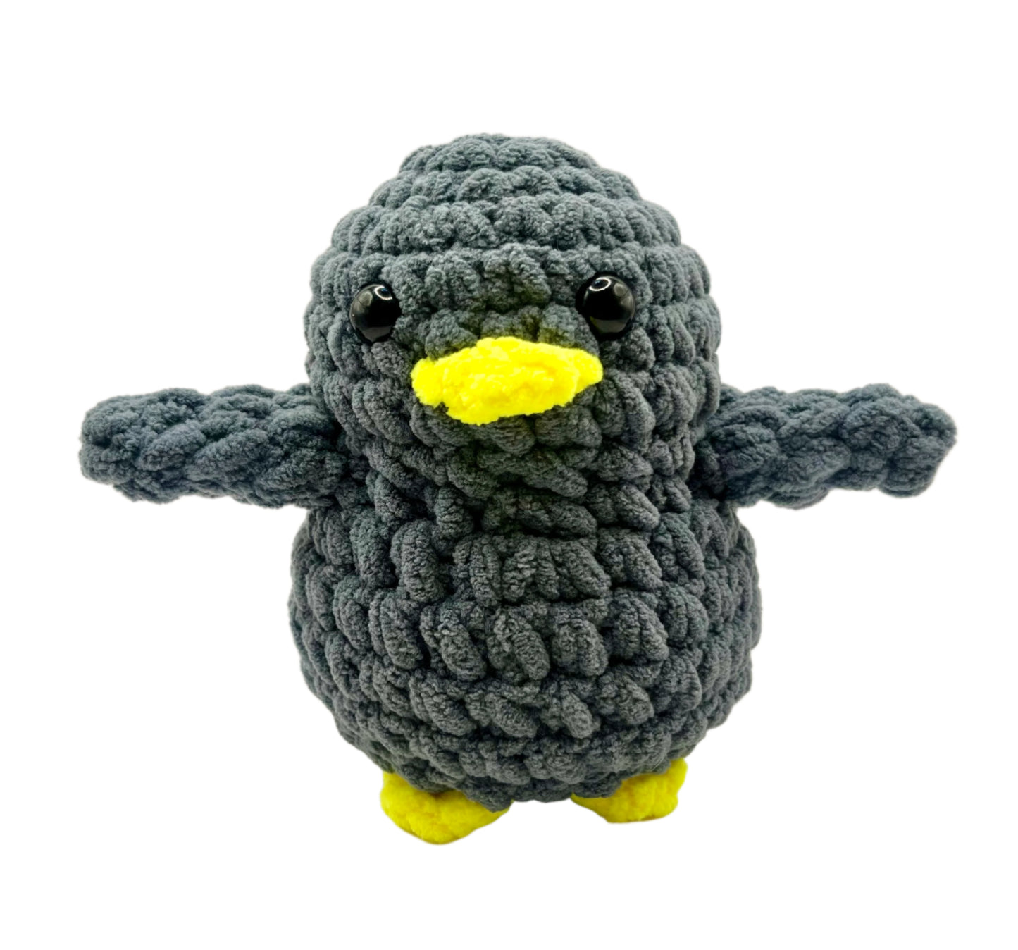 Handmade Penguin Plushie GREY