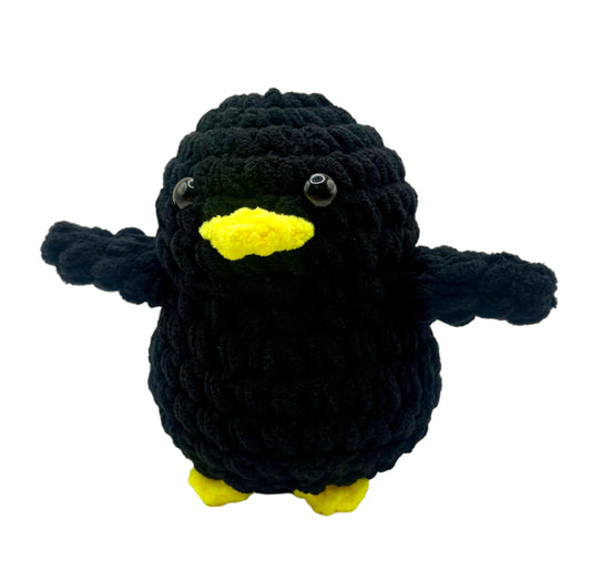 Handmade Penguin Plushie BLACK