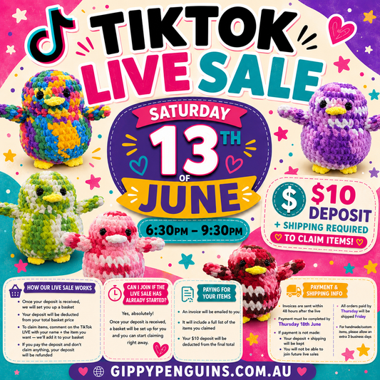 TIKTOK LIVE SALE DEPOSIT JUNE 13th