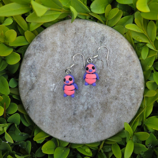 Cutie Pie Penguin Earrings BUBBLEGUM