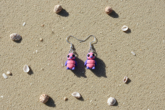 Cutie Pie Penguin Earrings BUBBLEGUM
