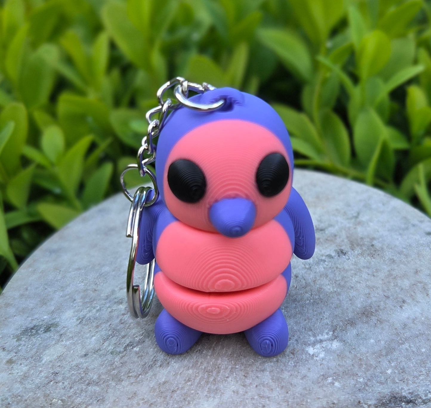 3D Fidget Penguin Keychains BUBBLEGUM