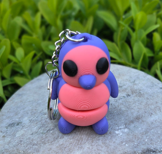 3D Fidget Penguin Keychains BUBBLEGUM