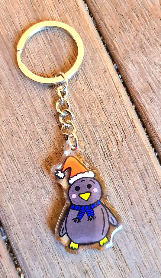 Hand-Drawn Acrylic Penguin Keychains CHRISTMAS PENGY