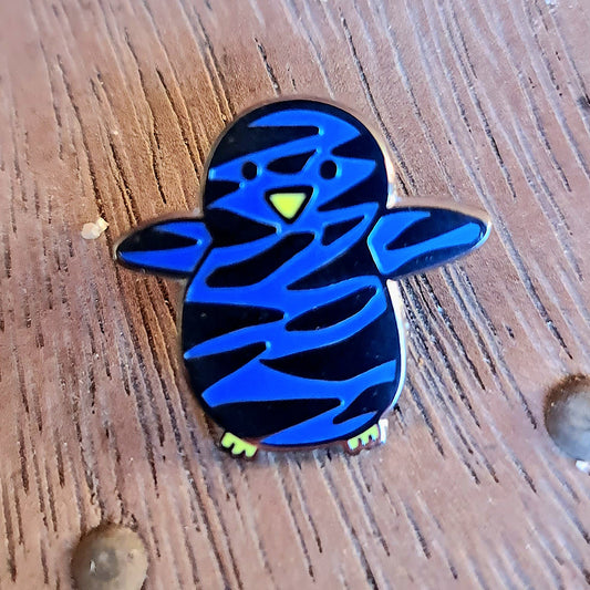 Hand-Drawn Hard Enamel Penguin Pins DARK BLUE