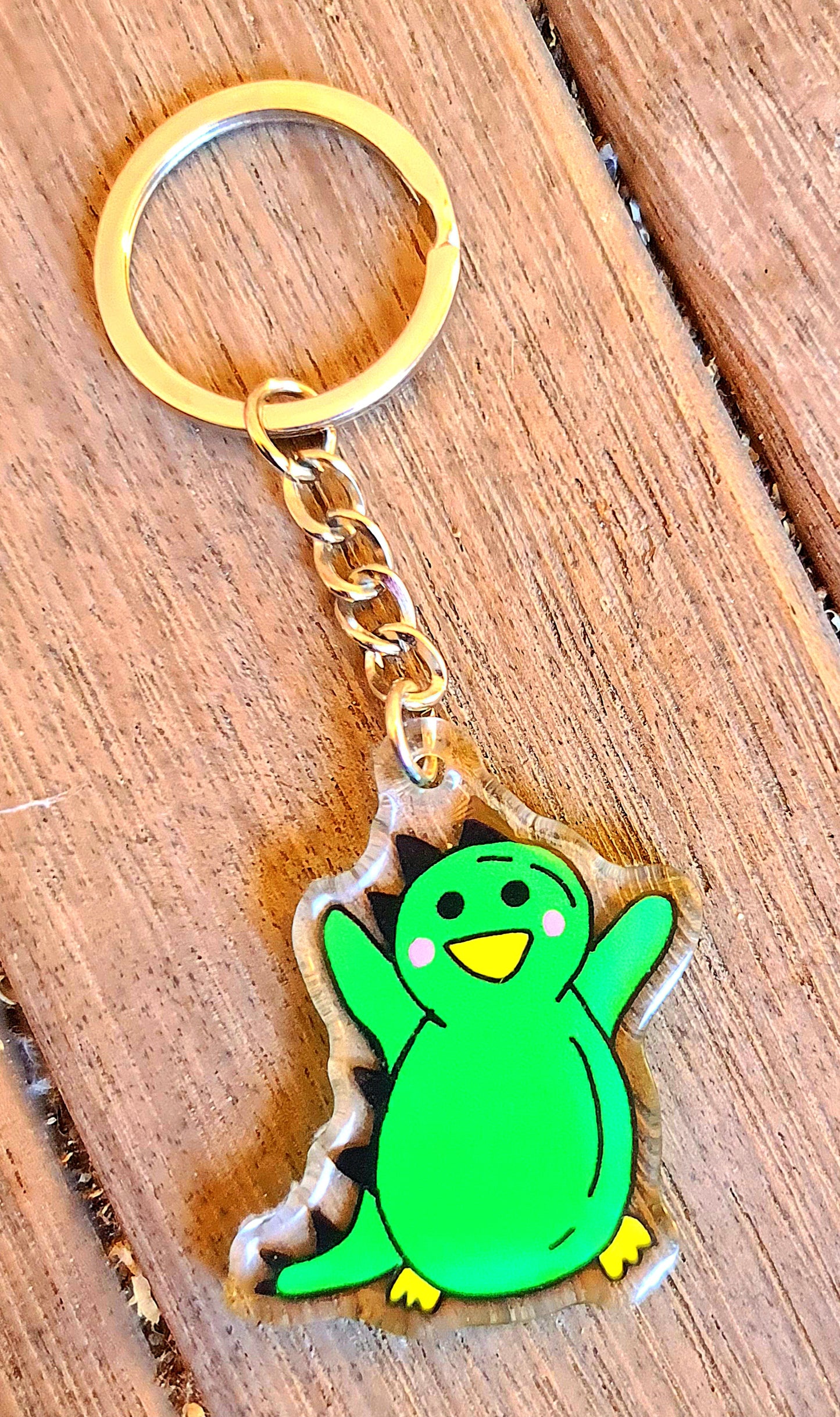 Hand-Drawn Acrylic Penguin Keychains DINO PENGY