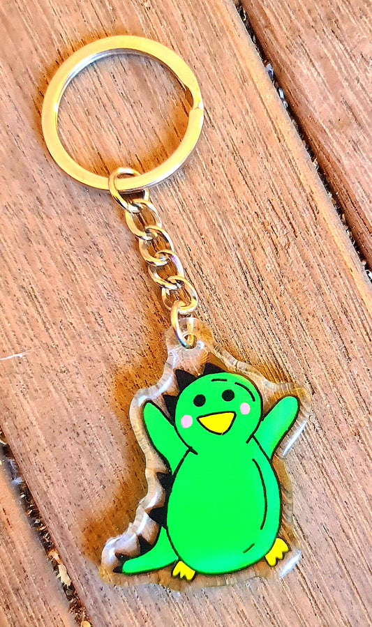 Hand-Drawn Acrylic Penguin Keychains DINO PENGY