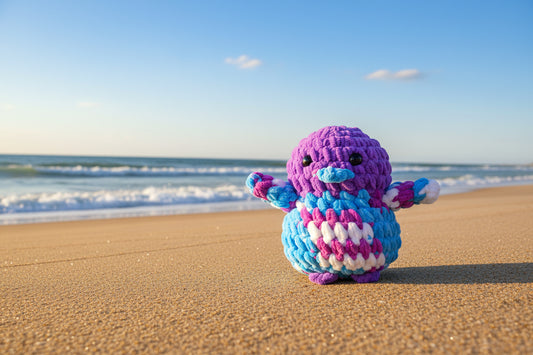 Onesie style Penguins FROZEN BLUEBERRY + DEEP PURPLE