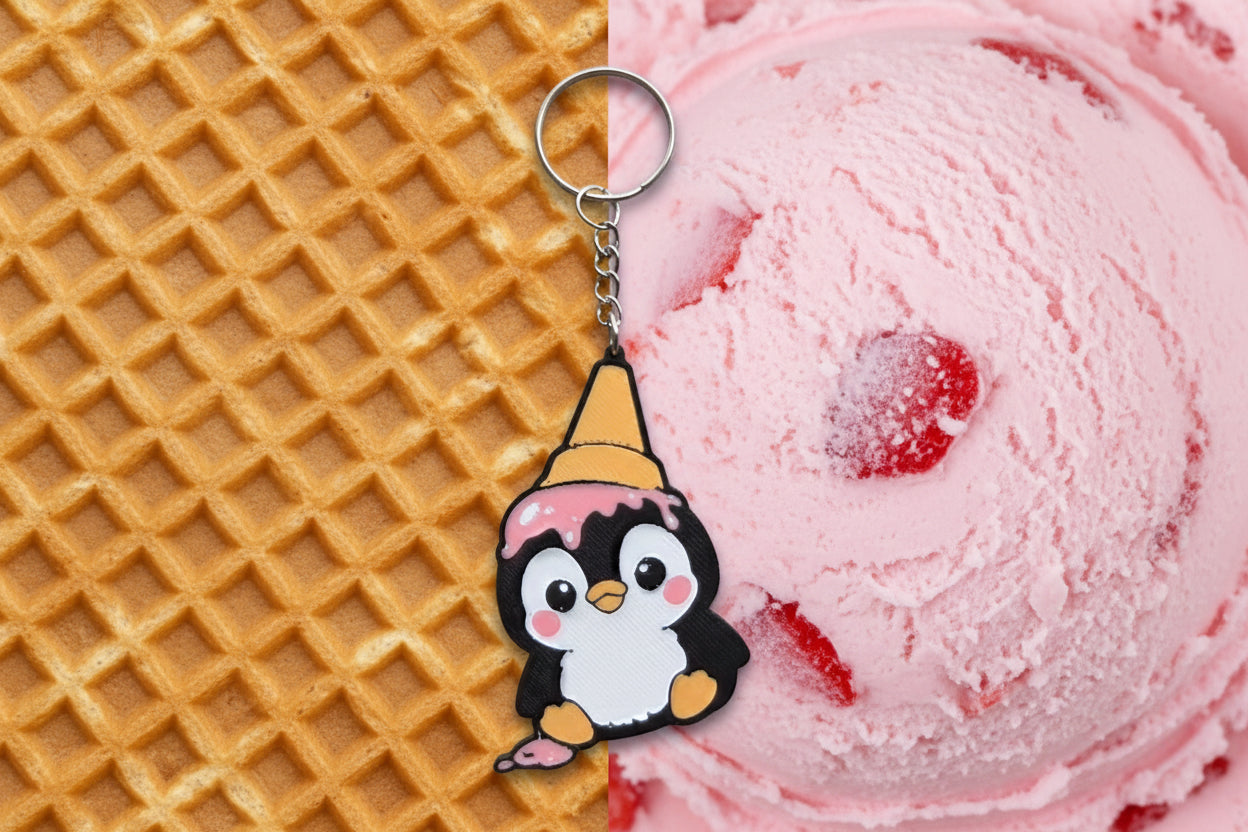 Lovable Pengy Keychains ICE CREAM 🍦