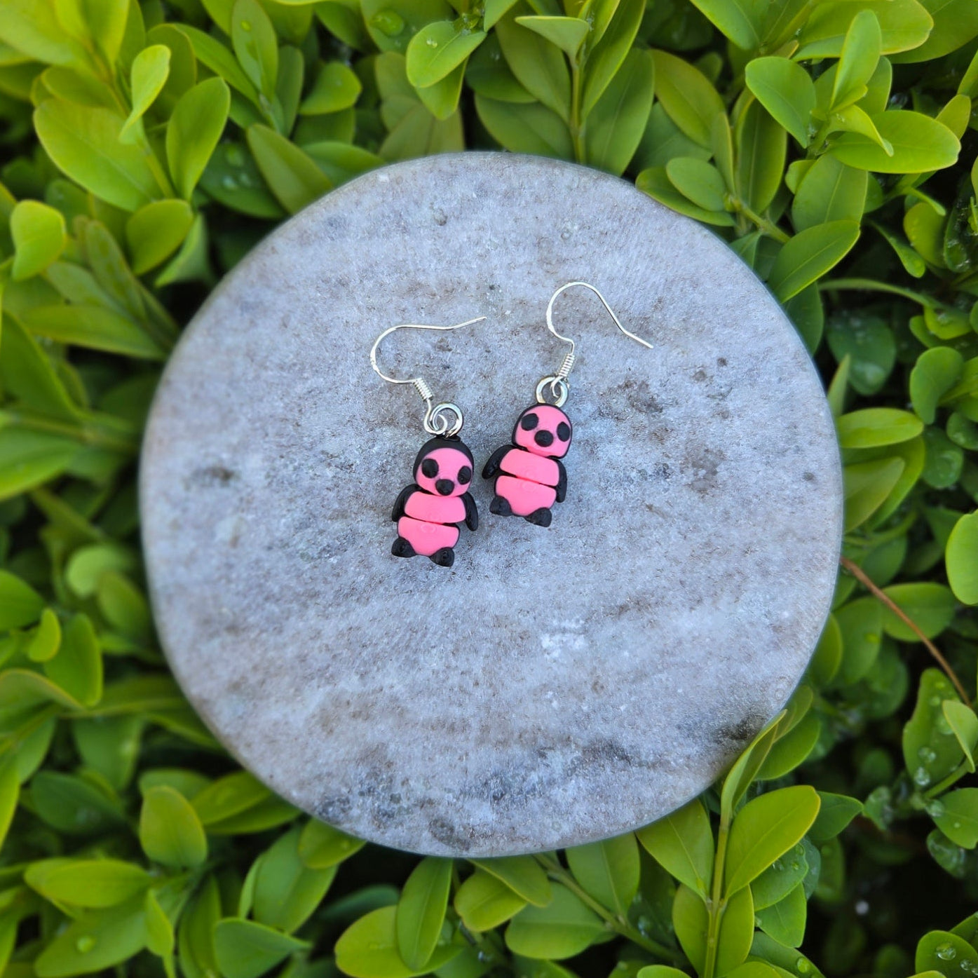 Cutie Pie Penguin Earrings PINK PANTHER