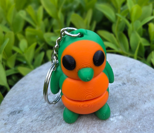 3D Fidget Penguin Keychains PUMPKIN