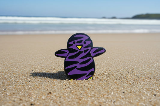 Hand-Drawn Hard Enamel Penguin Pins PURPLE
