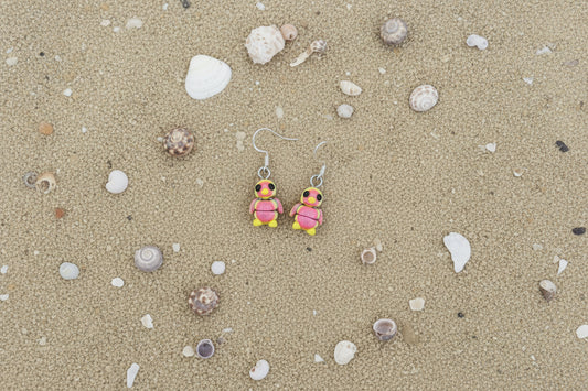 Cutie Pie Penguin Earrings RAINBOW