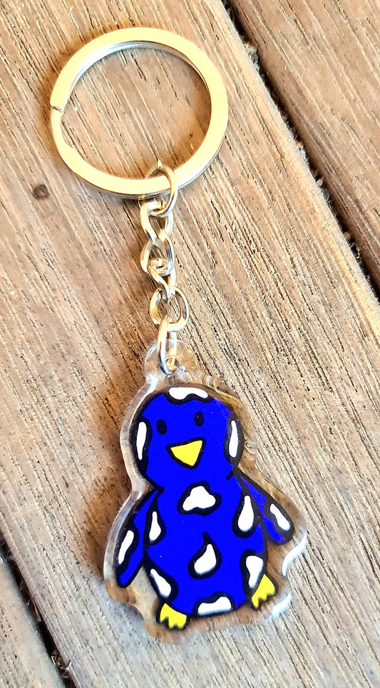 Hand-Drawn Acrylic Penguin Keychains SNOWBALL PENGY